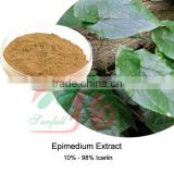 pure Epimedium (horny goat weed) extract Icariin 10% 20% 30% 40% 70% 90% 98%