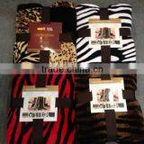 Home Textile High Quality Zebra Printed Heating Flannel Blanket thumbnail-6