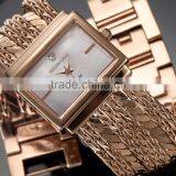 Elegant Rose Gold Brass Tassel Bracelet Quartz Lady Watch thumbnail-2