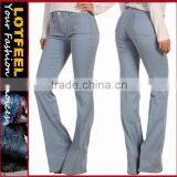 Flared Jean Skims the Hips Nips in at the Knee Kicks Out at the Upper Calf for an Elongated Shape. (LOTX276) thumbnail-1