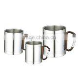 Wholesale Tea Cups Double Wall Travel Coffee Cup With Handle thumbnail-1