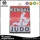 Wholesale Custom Diecast Soft Enamel Zinc Alloy Plating Gold Championship Judo Sport Medal With Ribbon thumbnail-2