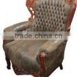 Mahogany Baroque Royal Armchair thumbnail-1