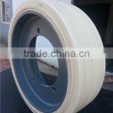 Made in China Mobile High Strength Scissor Work Lift Platform Solid Tire 16x5x12 Without Brake thumbnail-6