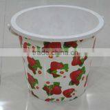 11L Household Plastic Bucket With Handle,strawberry Design Bucket thumbnail-1