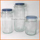 Wholesale Large Round Jars Glass With Blue Aluminium Lid thumbnail-1