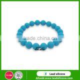 Custom Colorful Silicone Bead Wristband,Fashion Silicone Bead Bracelet thumbnail-3