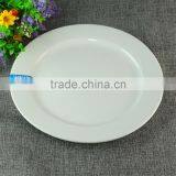 2016 China High Quality White Round DInner Plates Wholesale Porcelain Ceramic Plate Restaurant Use thumbnail-1