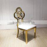 Modern Golden Wedding Chair Elegant Curves High Class Wedding Furniture thumbnail-5