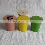 Eco Bamboo Fiber Print Cup/mug With Lid