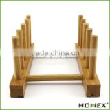 Bamboo Kitchen Dish/ Cup / Book / Pot Lid / Drying Rack Stand Drainer Storage Holder Organizer/Homex_Factory
