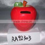 Fashionable Apple Shaped Ceramic Saving Money Box thumbnail-1