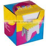 Compact And Portable Plastic Connected Folding Plastic Stool 450694 thumbnail-4