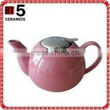 BTHJC-2 Creative Home 42oz Ceramic Teapot With S/S Lid & Infuser thumbnail-1