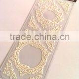 Decorative Glitter Frame Lace Foam Sticker, Classic Decorative Shinny Glitter Sticker thumbnail-6