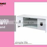 Simple Cabinet Glass Modern Lcd Wooden TV Stand thumbnail-4