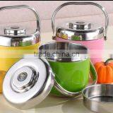 Multifunctional Supplies Blue Sectional Stainless Steel Food Containers For Lunch thumbnail-6