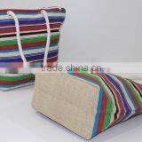 Reusable Waterproof Jute Beach Bag With Custom Printing thumbnail-3