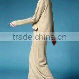 2016 New Latest Spring Autumn Women 2 Pieces Suits Loose Sweater Pullover Plus Skirt thumbnail-2