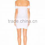 off Shoulder Bodycon Dress Smart Lady Holiday Dress for Summer thumbnail-3