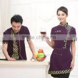 2015 Luxury Fabrics For Italian Custom Restaurant Hotel Waiter Waitress Uniform thumbnail-4