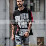 OEM Fashion Men Short Sleeve 200g 100% Cotton Round Neck Breathable Screen Print Custom Tshirt thumbnail-2