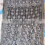 Black White PHULKARI GEORGETTE DUPATTA SHAWL, Hand Embroidery Dupatta