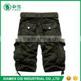 Custom Summer Pure Cotton Army Style Mens Camo Printed Cargo Shorts thumbnail-5