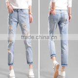 2016 New Fashion Women Slim Jeans Blue Jeans Female Stretch Pencil Jeans Female Hole thumbnail-6