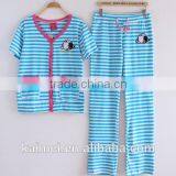Latest Design High Quality Best Price 100% Cotton Pajamas for Couple thumbnail-1