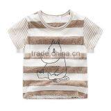 Fancy Design Printing Stripe T-shirt for Kids thumbnail-1
