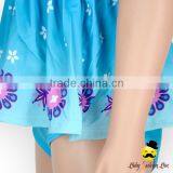 Kids Cartoon Character Snow Blue Strap Kids Beach Little Girl Modeling Sea One Piece Swimwear Dress Clothes thumbnail-5