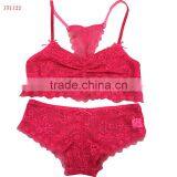 Beautiful PINK Lace Bralette Bra and Panties 2016 thumbnail-1