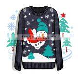 2018 Women Funny Crewneck Snowman Ugly Christmas Sweater thumbnail-1