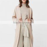 2018 Winter New Style Back Slit Decorative Trim Patch Pockets Oversize Wool Coat thumbnail-6