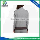 Grey Color Polyester Fabric Womens Outdoor Sports Wear Bomber Jacket Windbreaker Jacket thumbnail-2