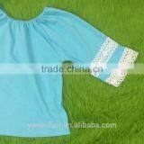 Kids Girl Lace Shirts Sunny Girl Clothing Top Fashion Girl t Shirt 3/4 Sleeves Shirt thumbnail-3