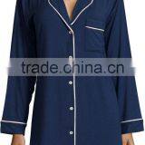 Custom Pajamas Manufacturers Wholesale Clothing Fashion Sleepshirt For Women Sleep Wear Long Sleeves Nightwear thumbnail-4