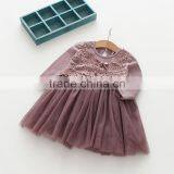 Wholesale Vintage Style Long Sleeve Kids Baby Girls Tutu Dress thumbnail-2