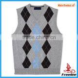 2015 V Neck Sweater Vest Wholesale, Kint Vest Pattern Sleeveless Men thumbnail-1