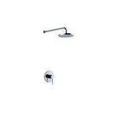 Two Hole Concealed Wall Mounted Bath Shower Mixer Chrome With Automatic Mix Cartridge thumbnail-1
