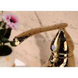 Modern Single Lever Polished Brass Bathroom Faucet thumbnail-2