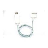 Flowing Visible Flashing Light Sync Charge EL Cable for iPhone , iPad and iPod