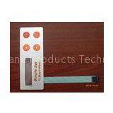 Thin Film 4 Keys LED Membrane Switch 0.05-1.0mm With 3M Adhesive thumbnail-1