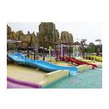 Downhill  Open Fiberglass Kid Water Slides for Amusement Park Rides