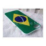Ecofriendly TPU IPhone 5s Cell Phone Cases Brazil Flag Finished thumbnail-1