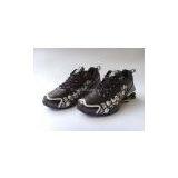 Electro Facing Running Motion Control Illusion Machine Embroidery r4 Shox Mens Black Basketball Shoes thumbnail-3