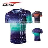 Men Spandex Polyester Sublimation Printing 2017 Printed T Shirt thumbnail-1