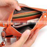 Hot Selling Multi-function pu Leather Card Keychain Holder Purse Wallet thumbnail-4