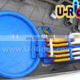 Funny Rainbow Giant Inflatable Water Parks Amusement Park Inflatable Water Slide For Sale thumbnail-1